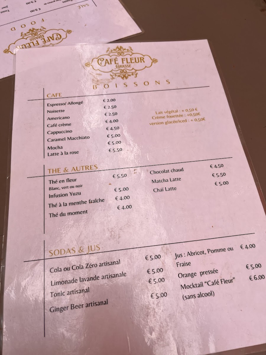 Café Fleur Photo Menu 3