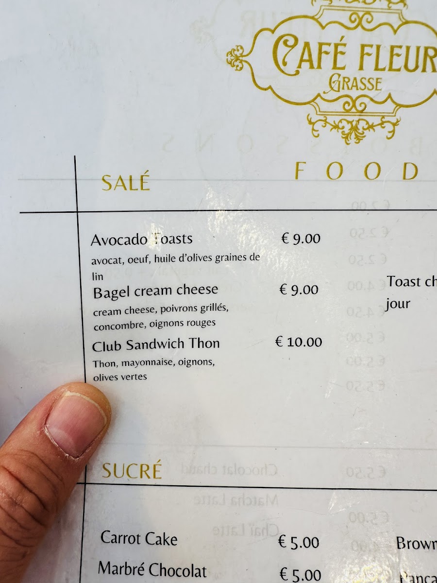 Café Fleur Photo Menu 4
