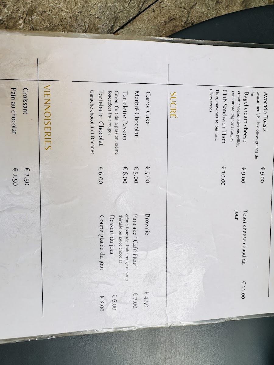 Café Fleur Photo Menu 6