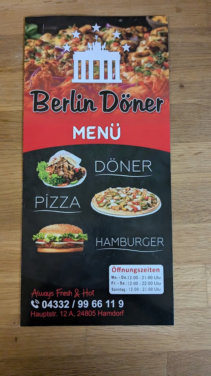 Berlin Döner Photo Menu 3
