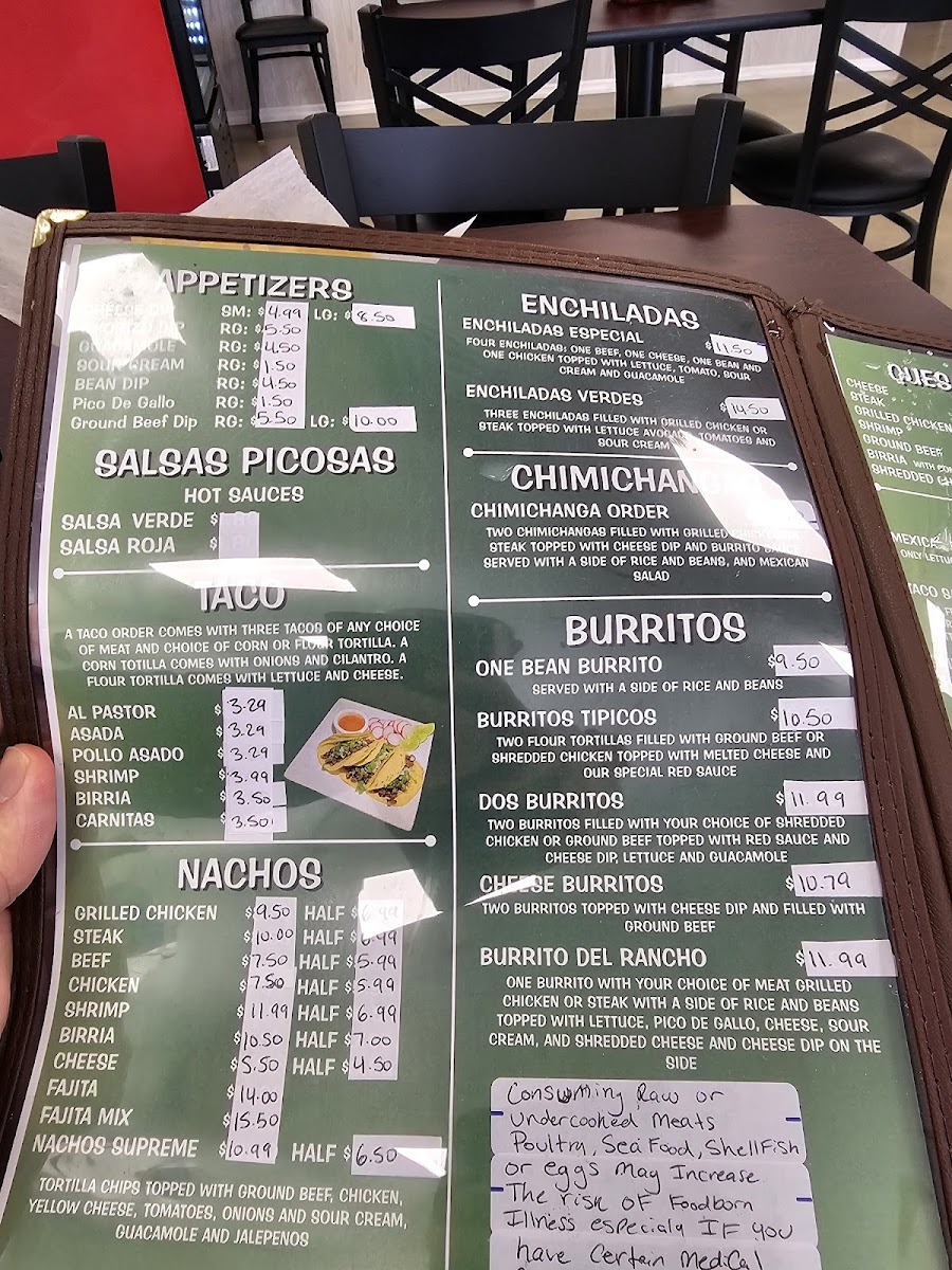 El Ranchero Mexican Restaurant Photo Menu 8