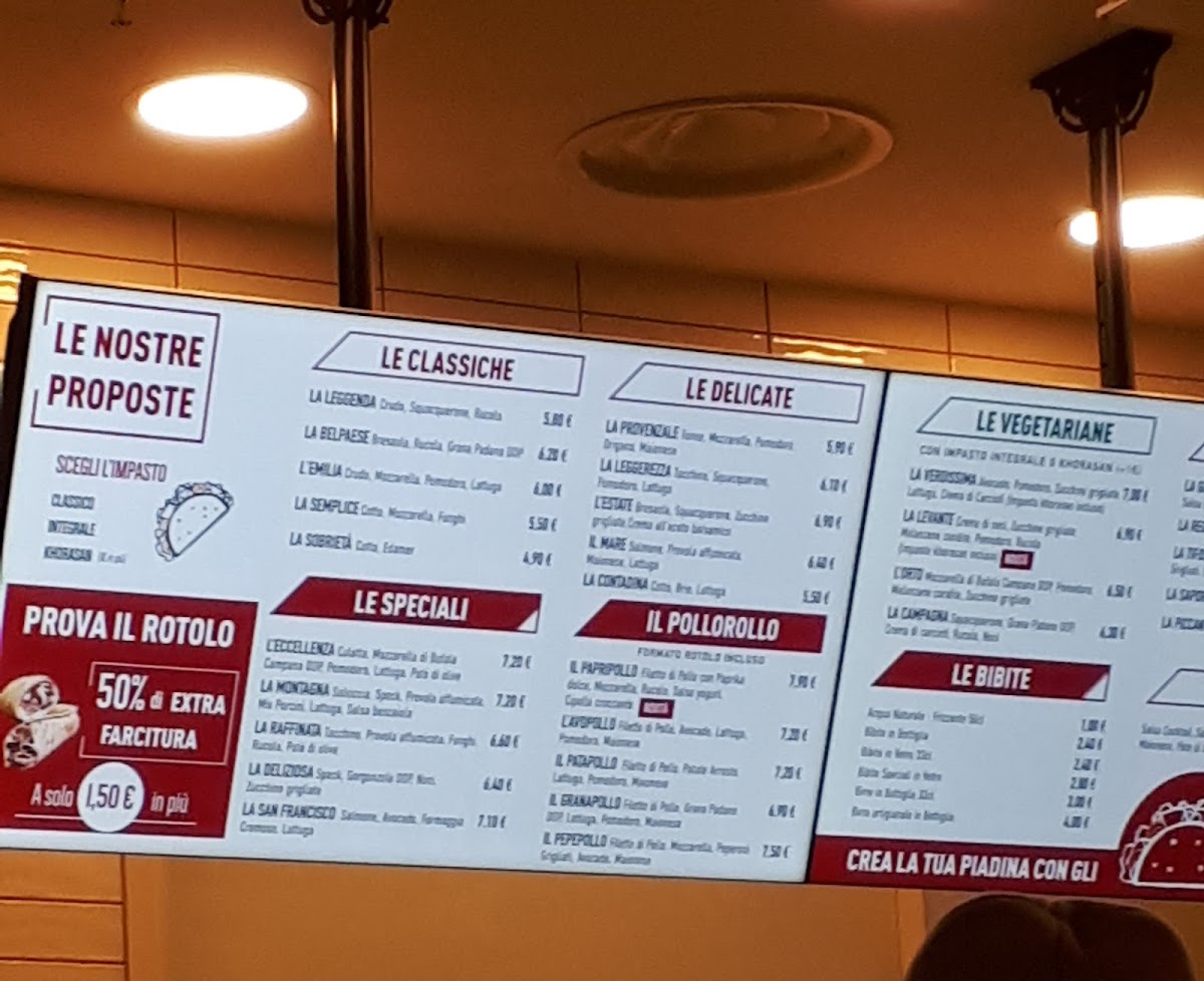 La Piadineria Photo Menu 1