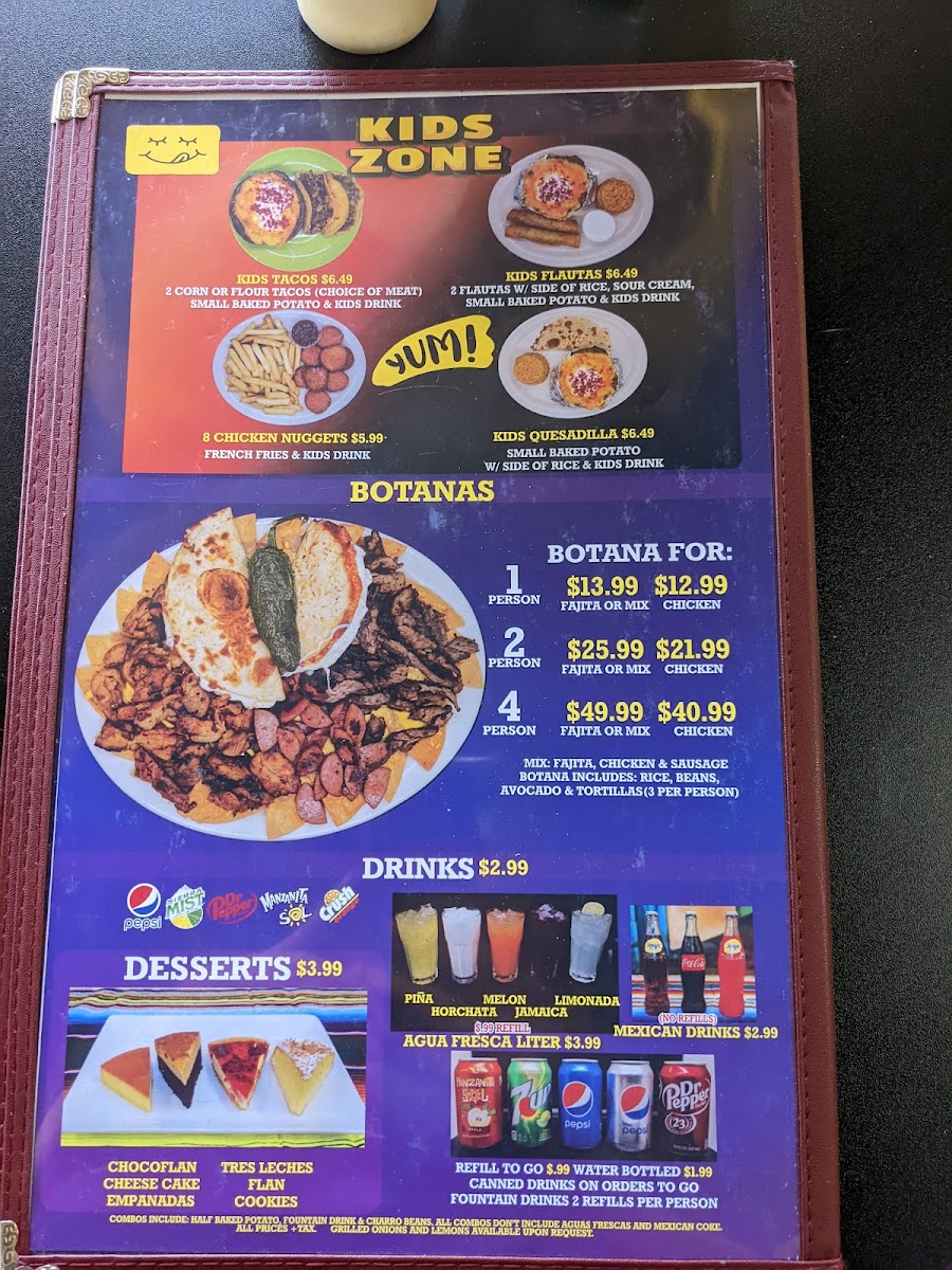 Taqueria La Mexicana Photo Menu 2