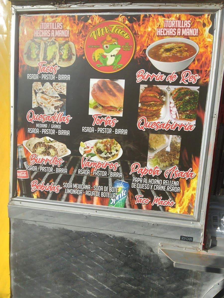 Mr. Taco Photo Menu 1