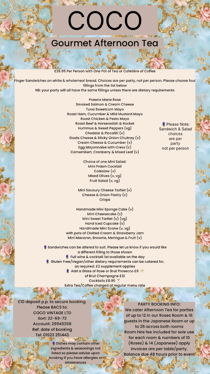 Coco Photo Menu 2