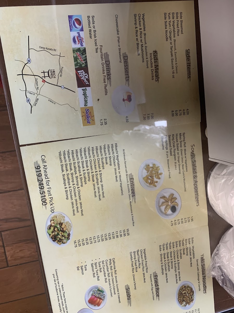Hibachi Express Photo Menu 1