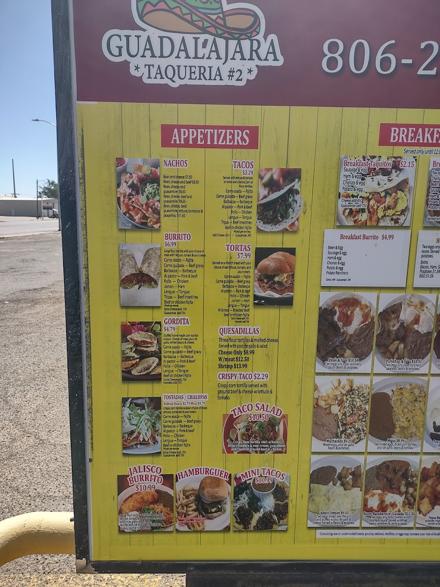 Taqueria Guadalajara Photo Menu 3