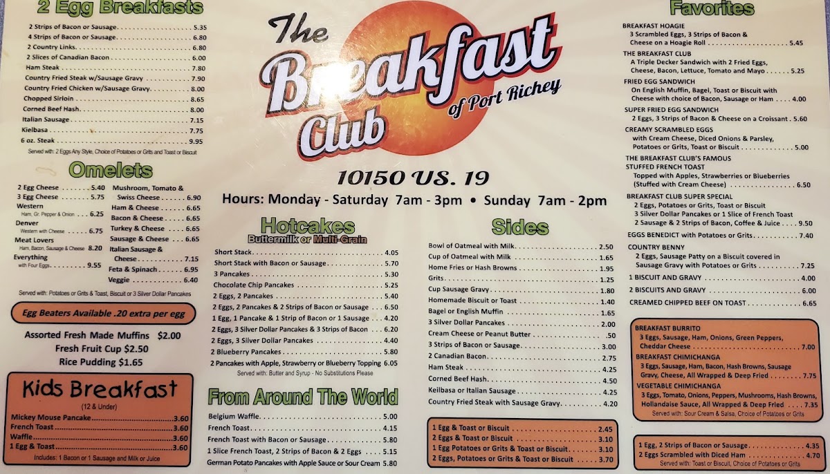 The Breakfast Club Photo Menu 10