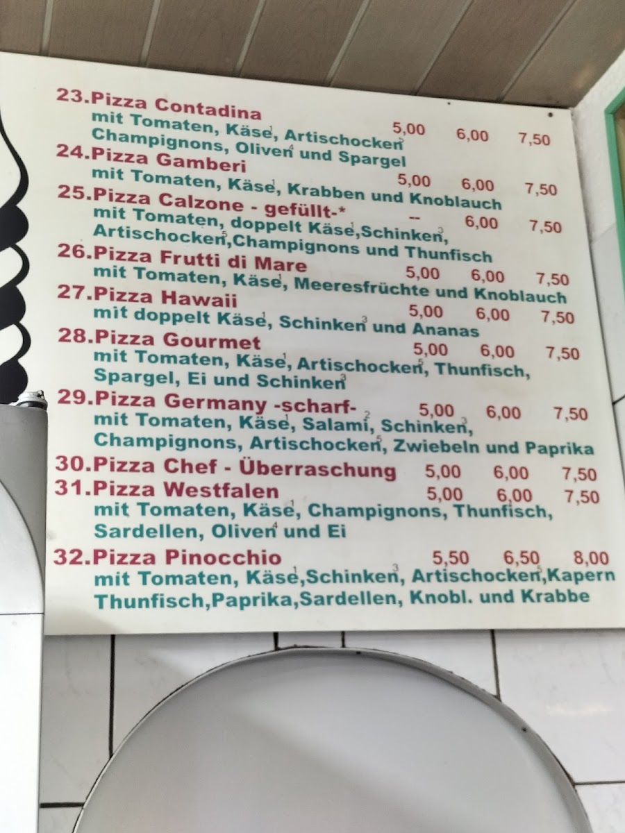Pizzeria Pinocchio Photo Menu 2