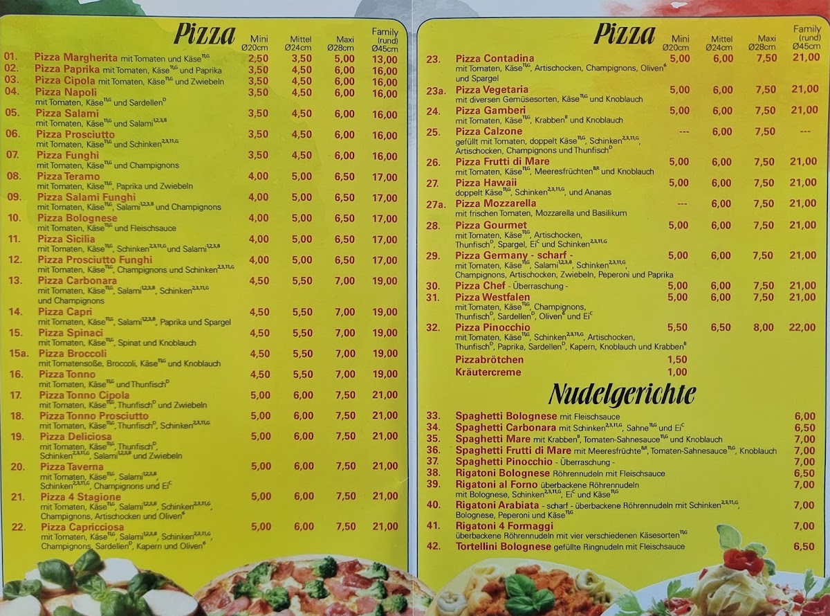 Pizzeria Pinocchio Photo Menu 3