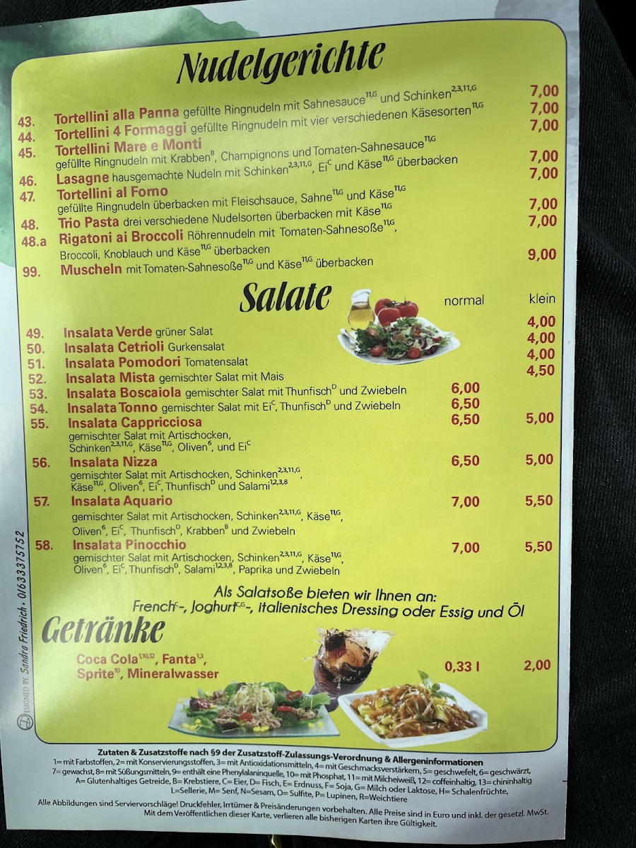 Pizzeria Pinocchio Photo Menu 5