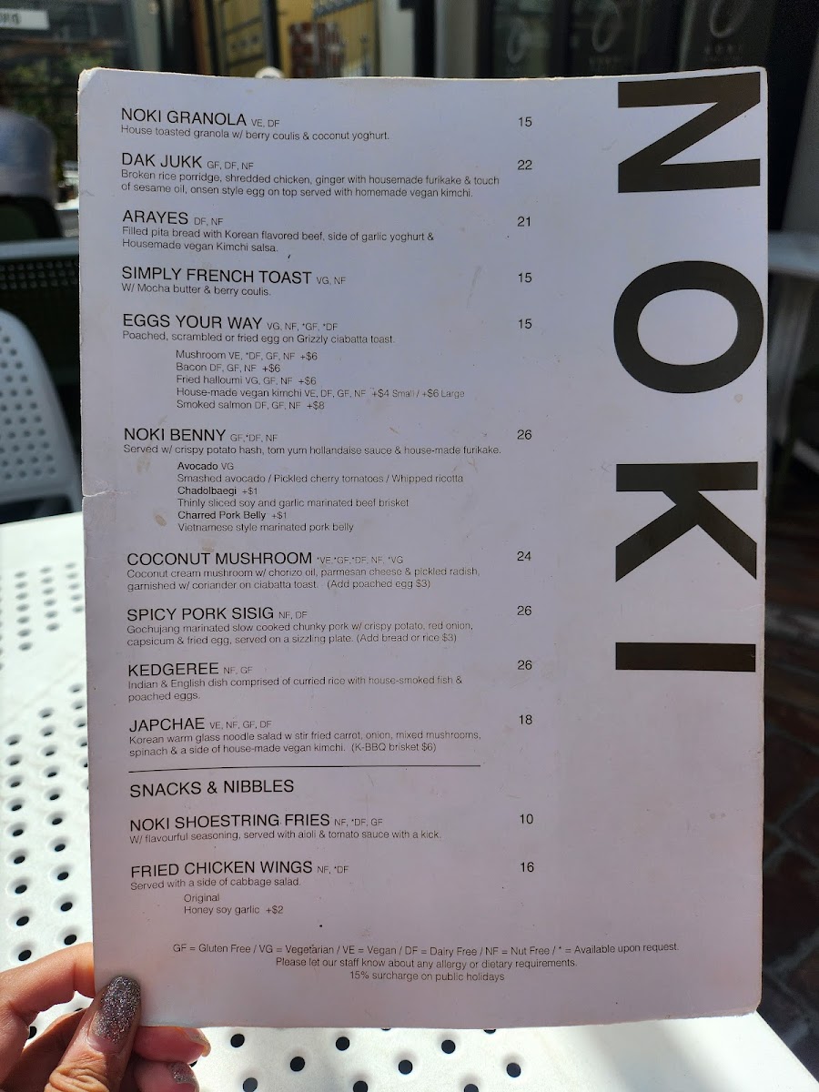 NOKI Photo Menu 1