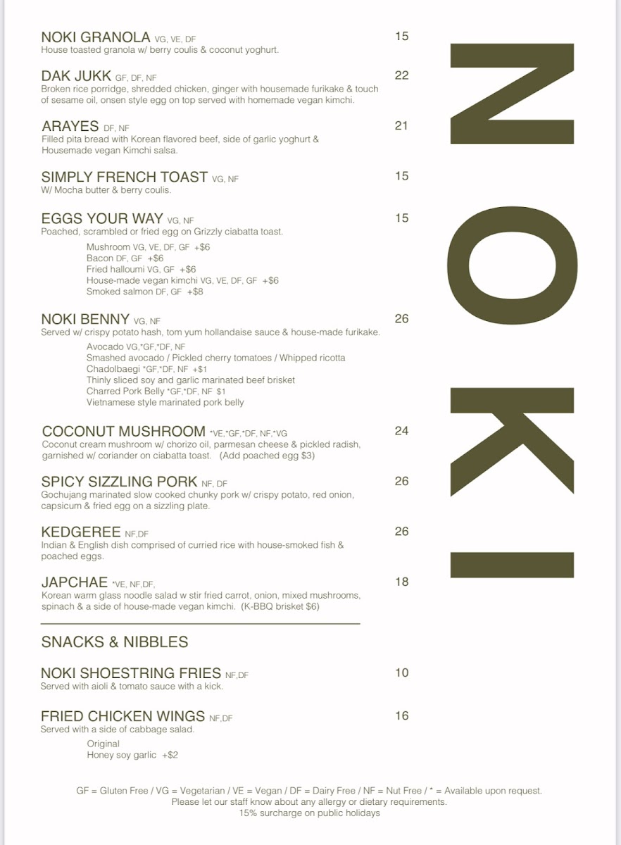 NOKI Photo Menu 2