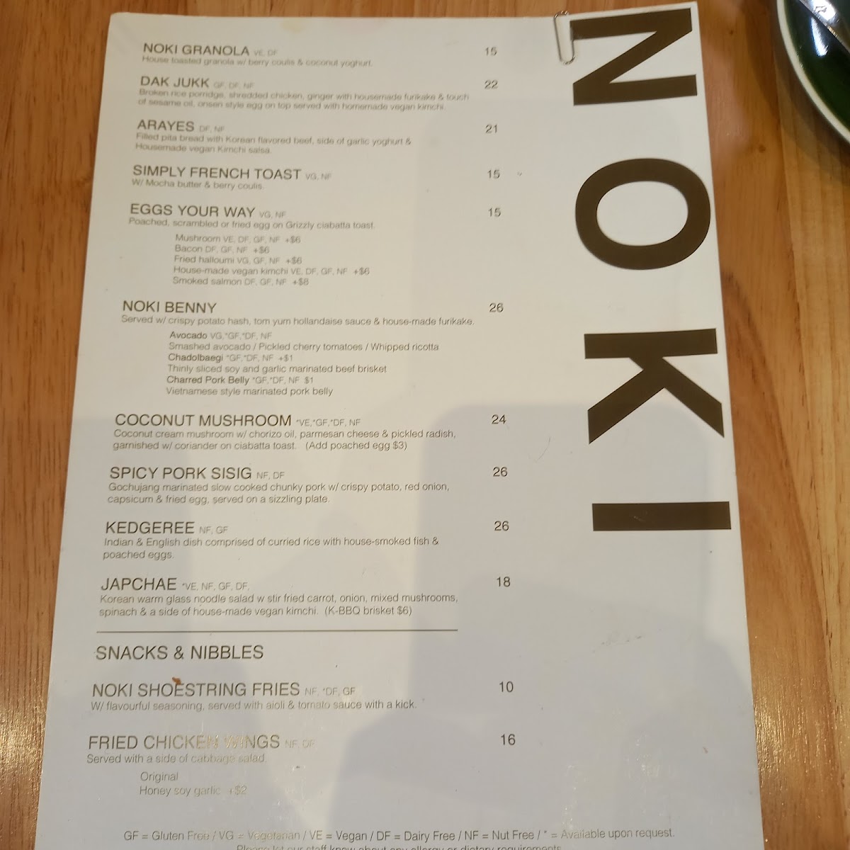 NOKI Photo Menu 4