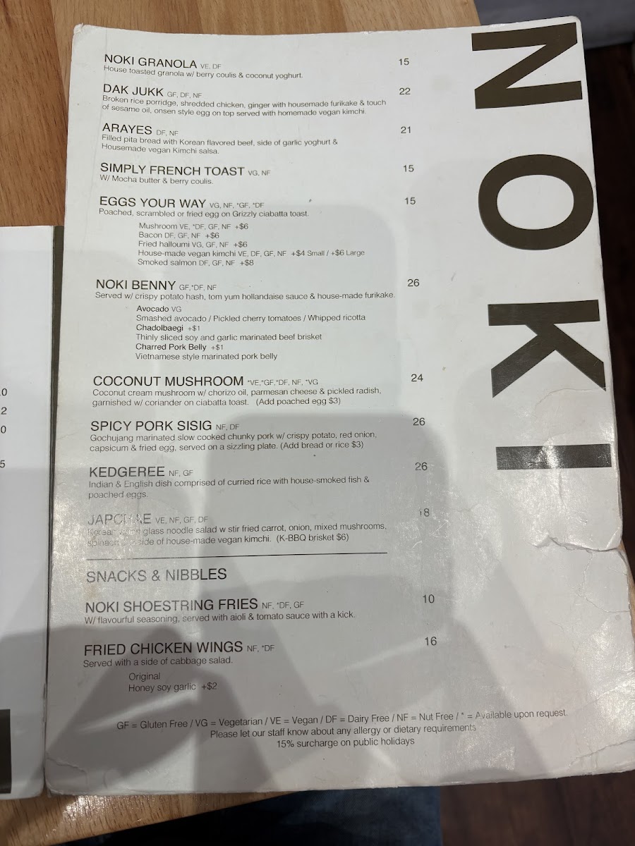 NOKI Photo Menu 5