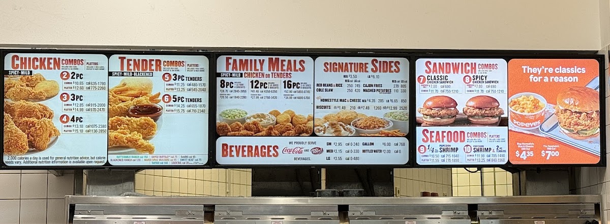 Popeye's Louisiana Kitchen Photo Menu 1