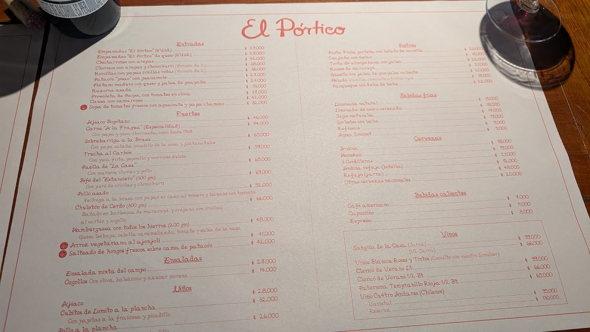 Restaurante El Portico Photo Menu 3