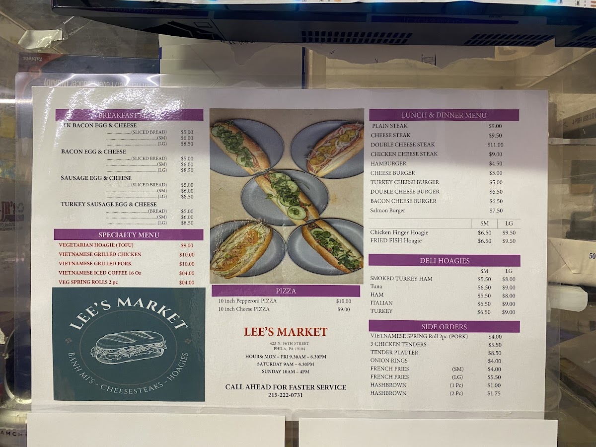 Lee's Market Photo Menu 3
