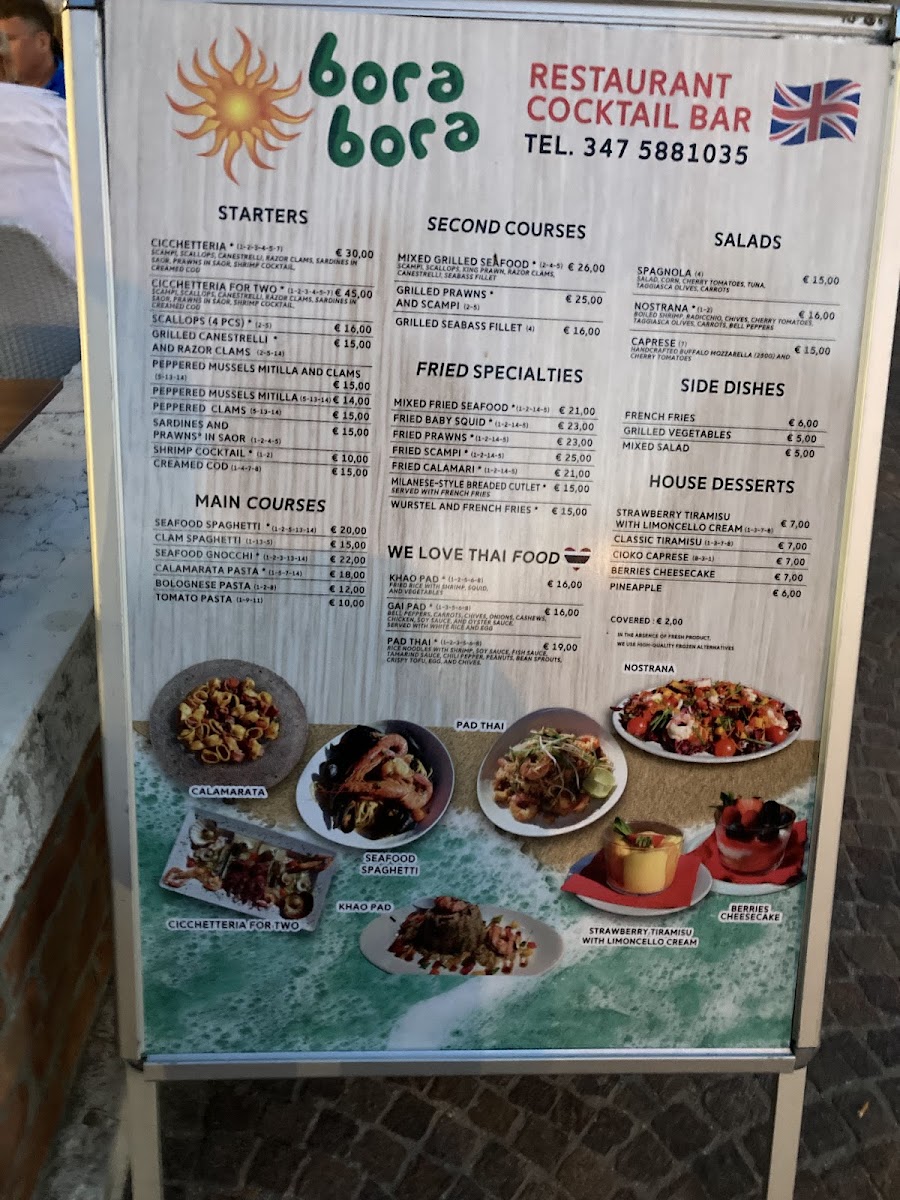 Bora Bora Photo Menu 1
