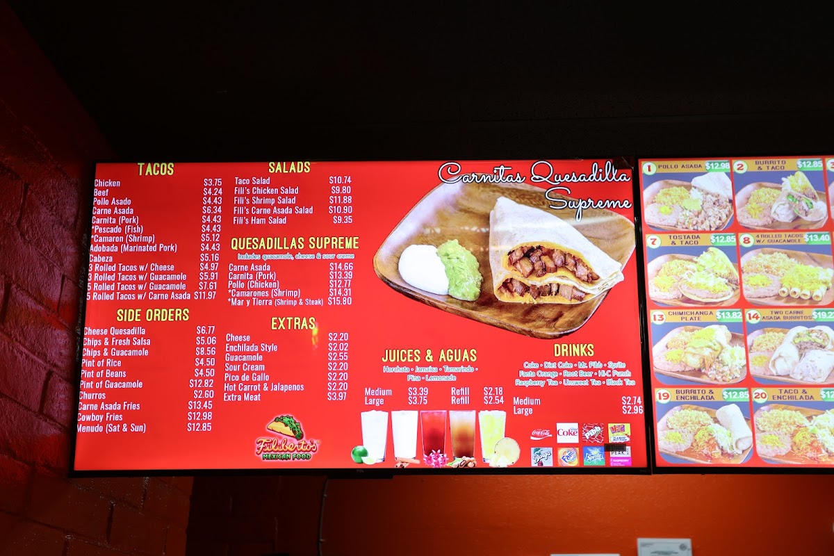 Filiberto's Mexican Food Photo Menu 7