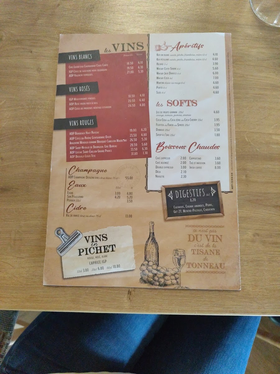La Chaumière Photo Menu 6