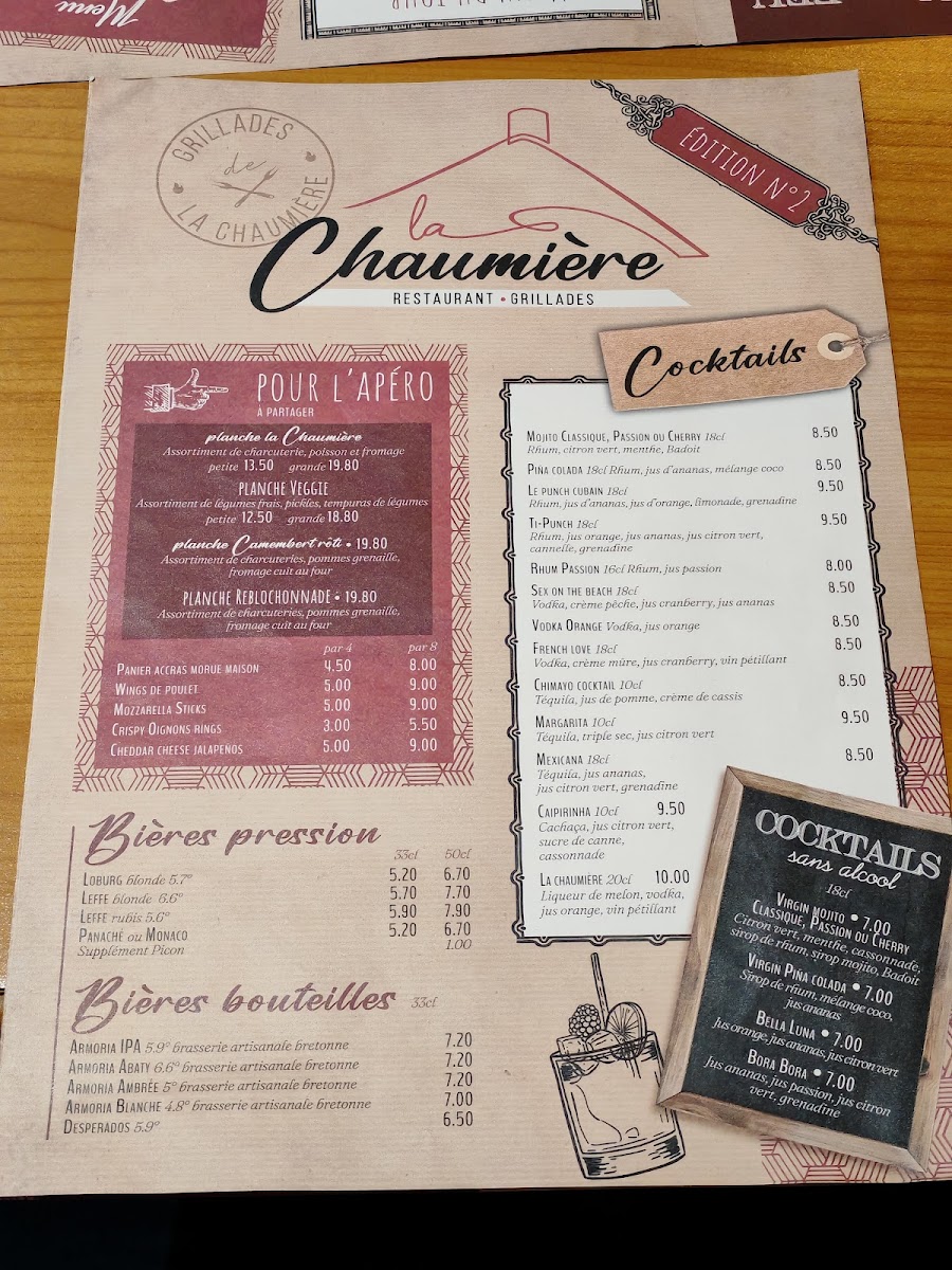 La Chaumière Photo Menu 7
