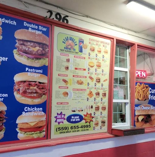 Star Burger Photo Menu 2