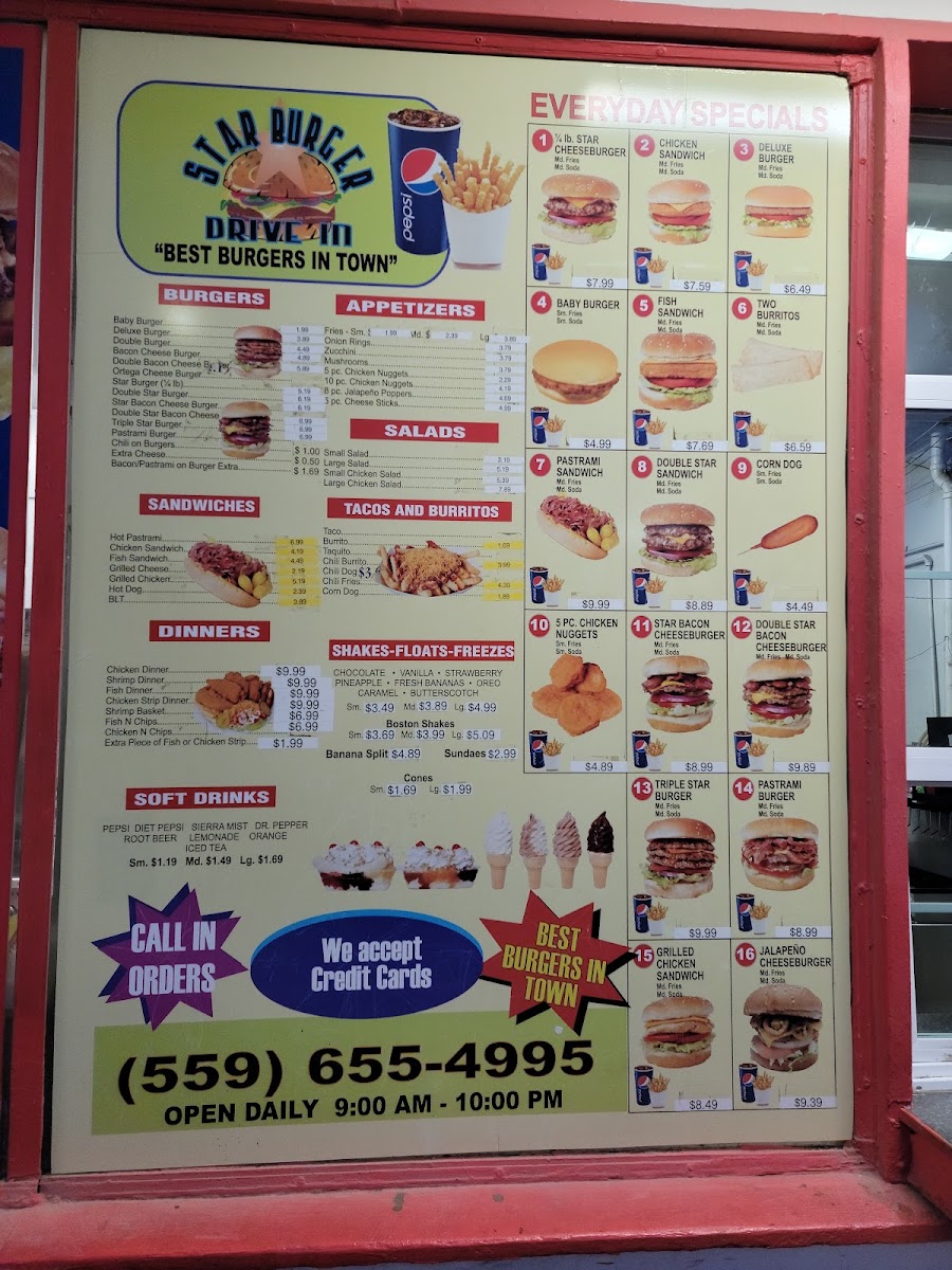 Star Burger Photo Menu 3