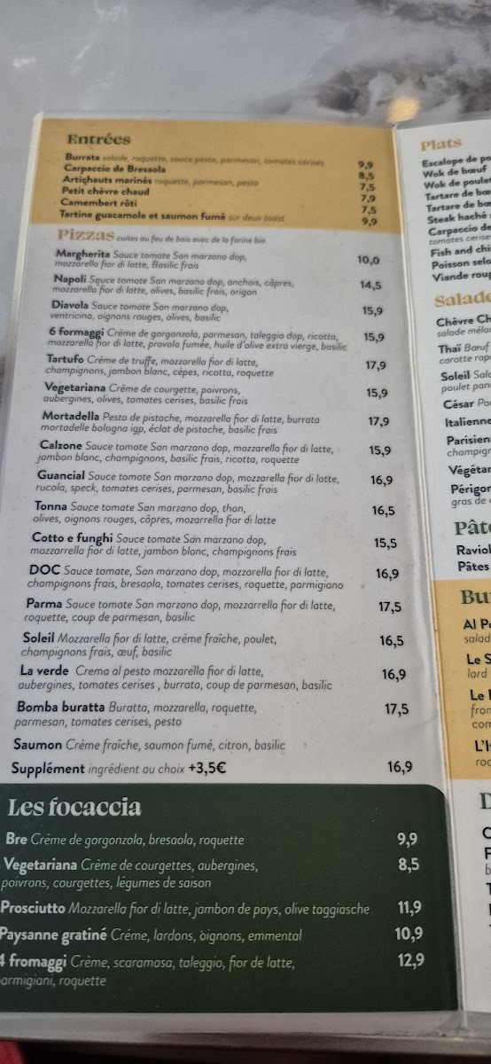 Le Soleil Photo Menu 9