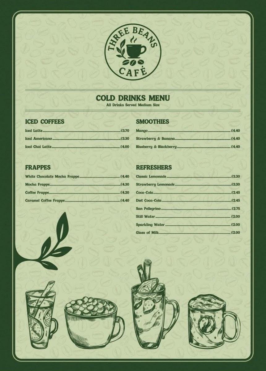 Three Beans Cafe Photo Menu 2