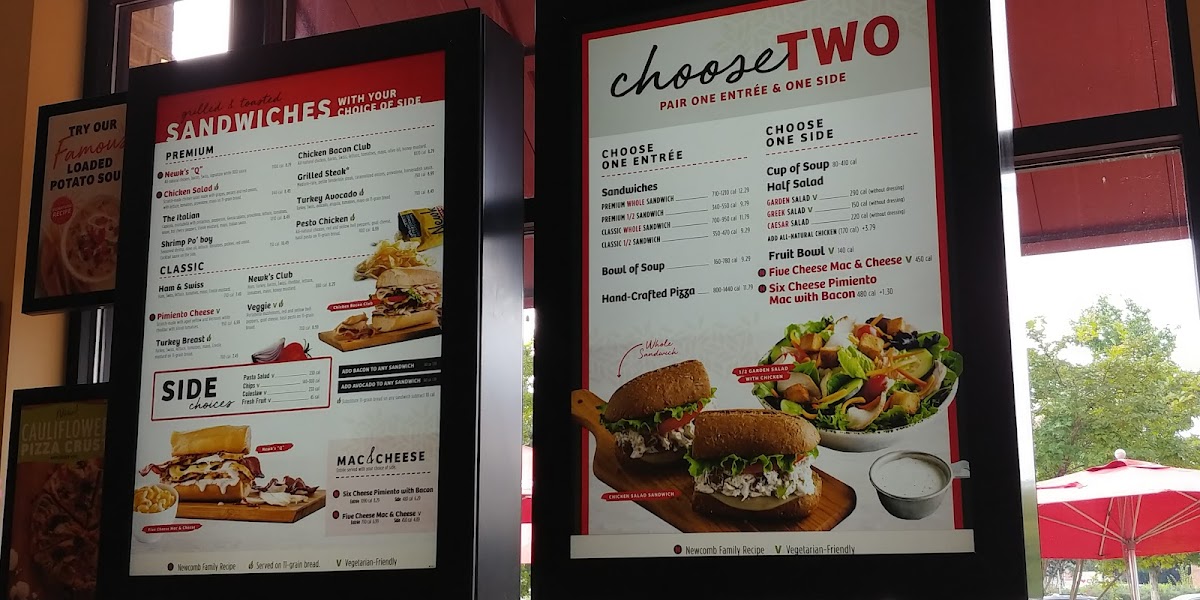 Newk's Eatery Photo Menu 1