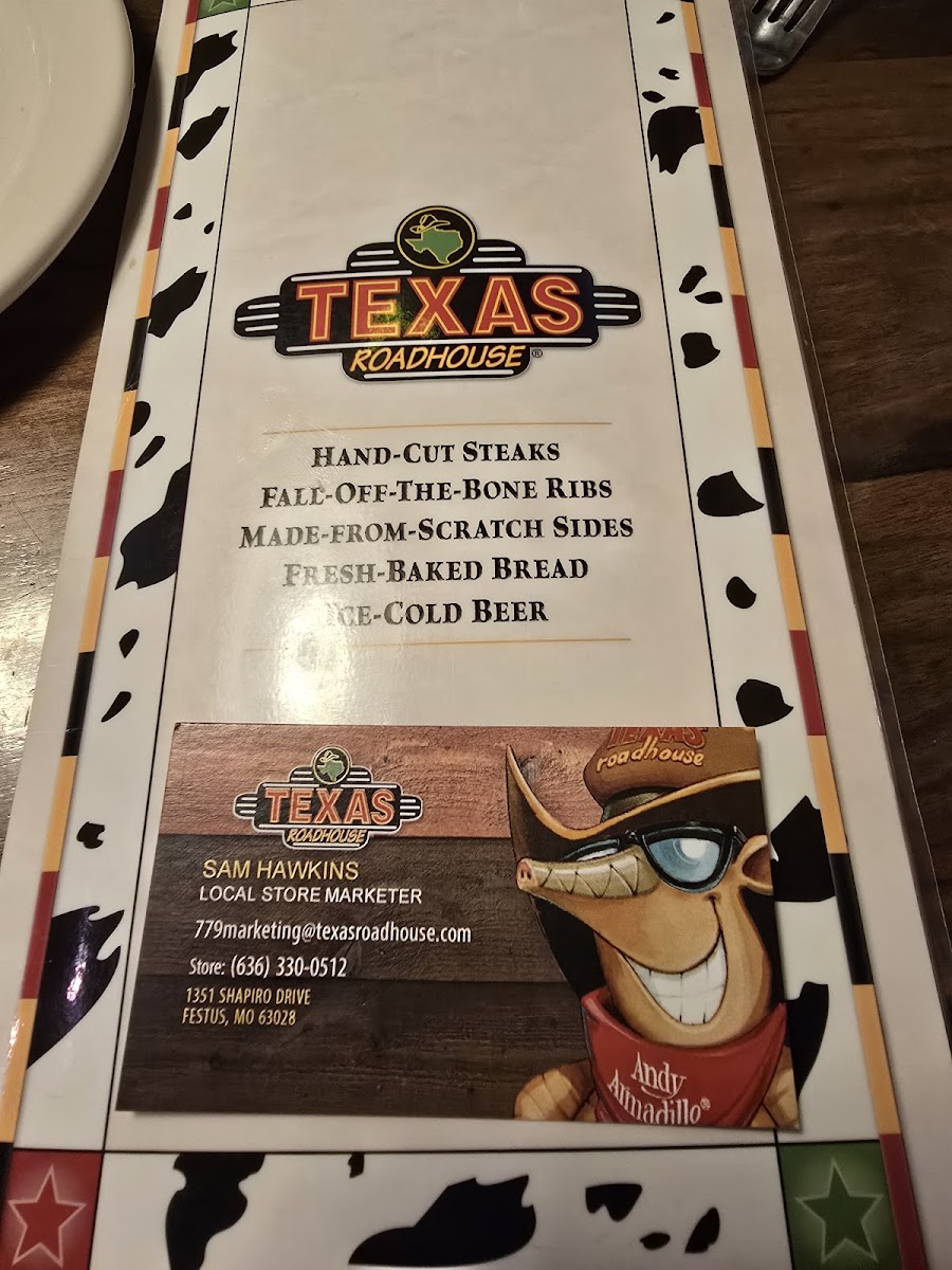 Texas Roadhouse Photo Menu 4