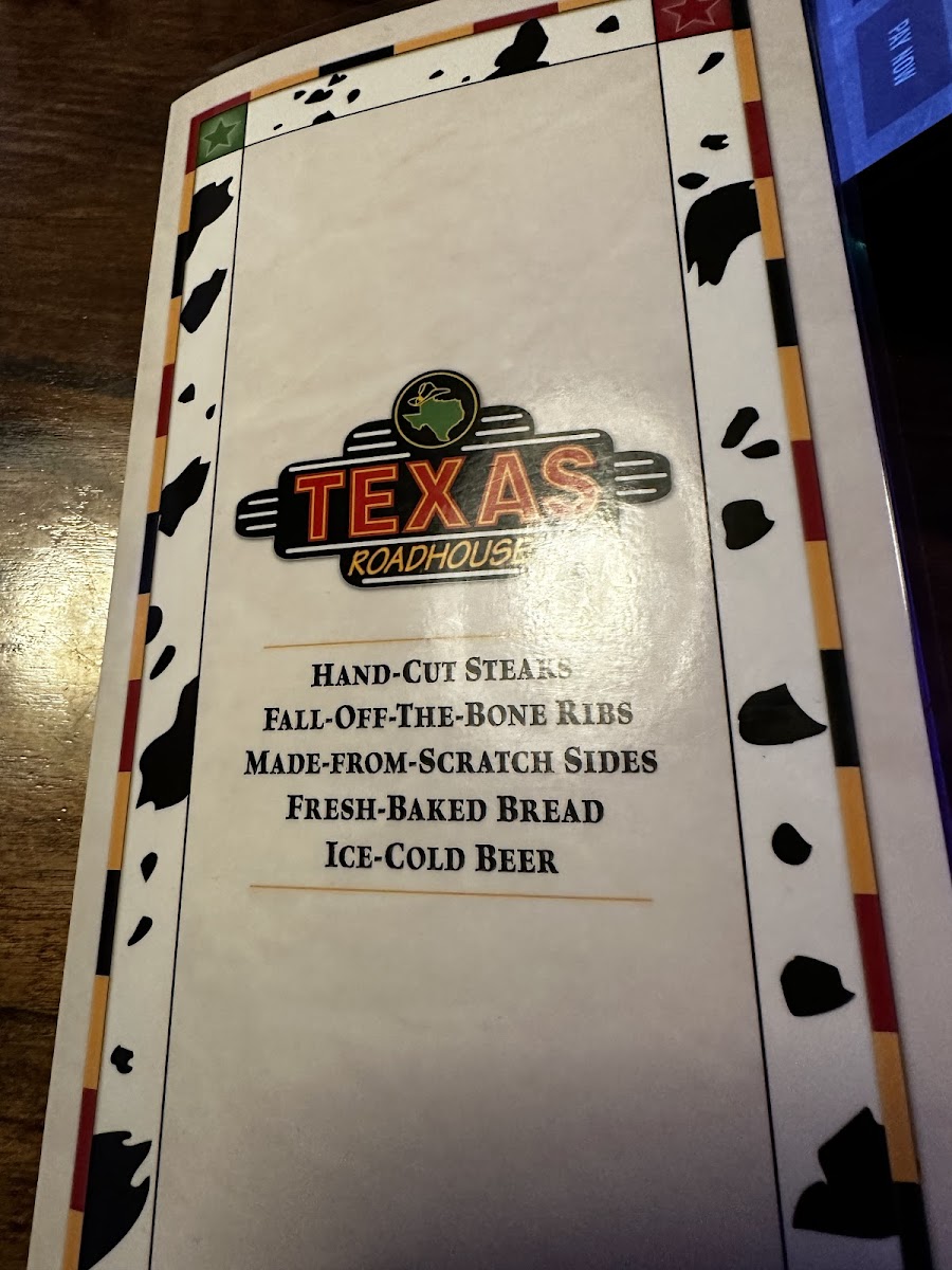 Texas Roadhouse Photo Menu 6