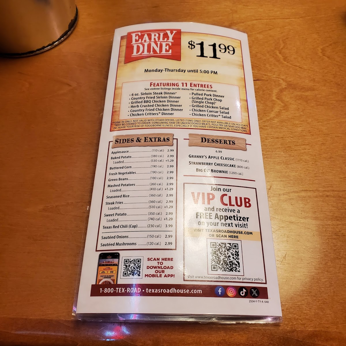 Texas Roadhouse Photo Menu 1