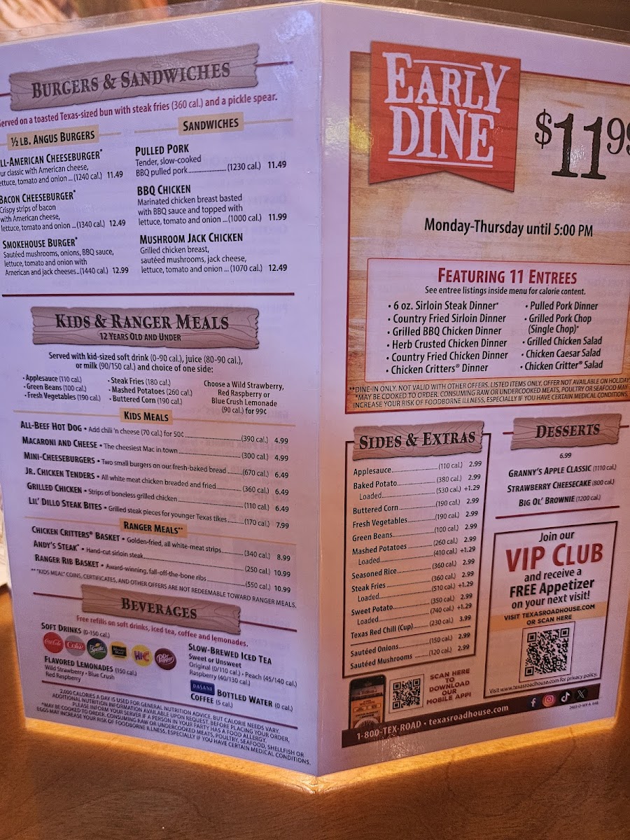 Texas Roadhouse Photo Menu 5