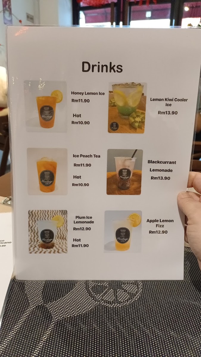 Heritage Cafe Photo Menu 5