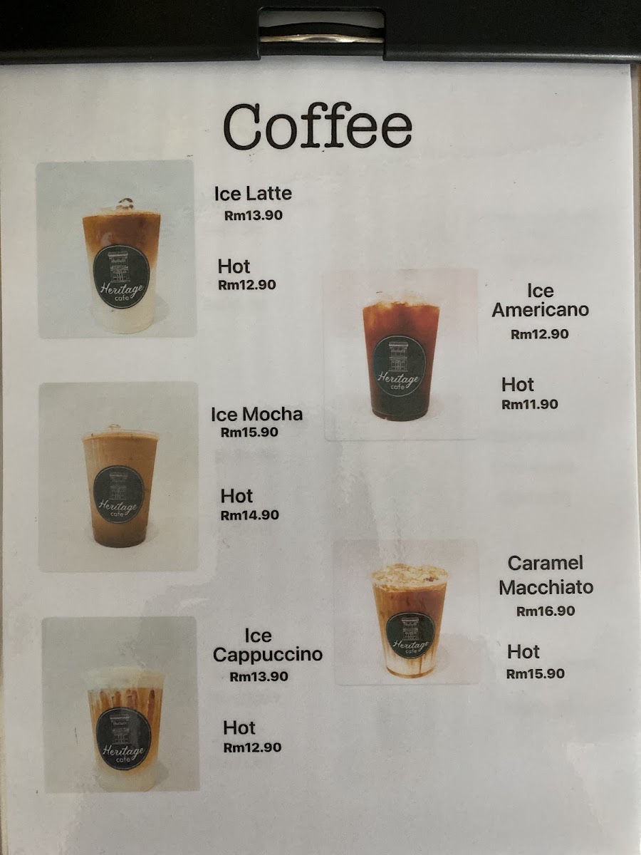 Heritage Cafe Photo Menu 6