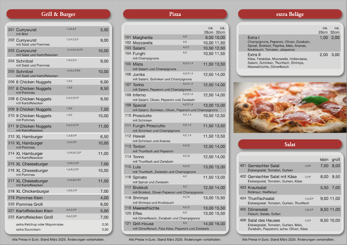 Grill House Photo Menu 1