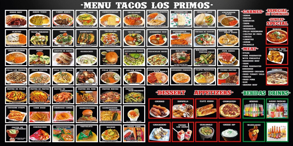 Tacos Los Primos Photo Menu 1