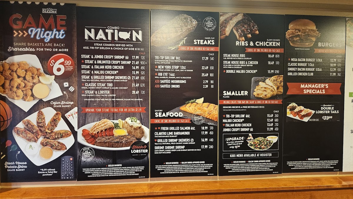 Sizzler Photo Menu 6