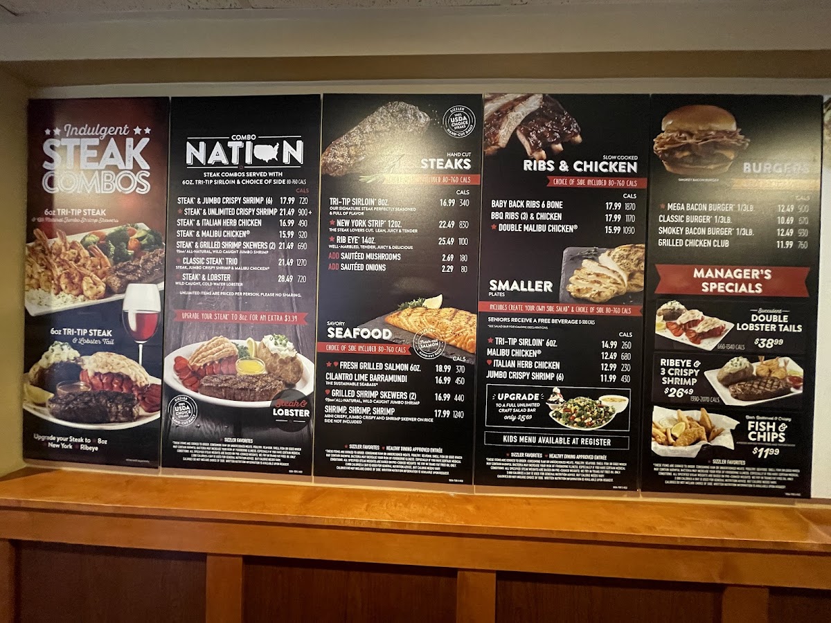 Sizzler Photo Menu 7