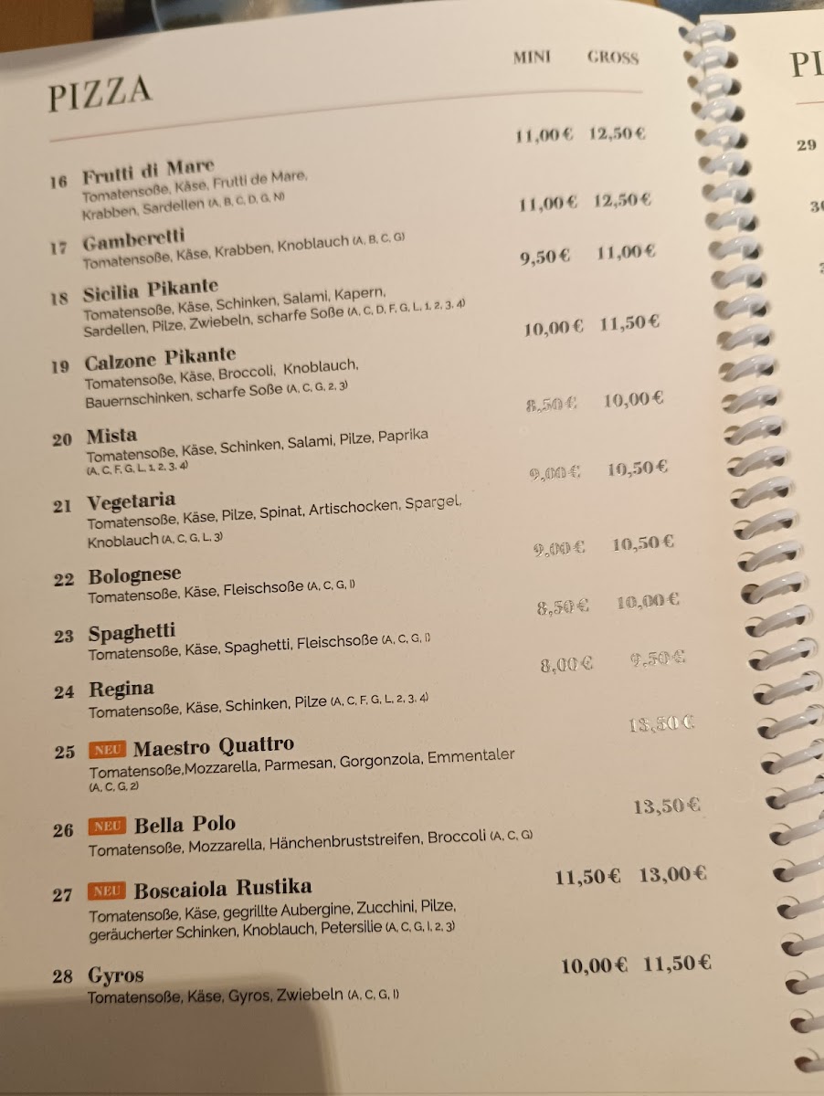 Pizzeria Sicilia Photo Menu 5