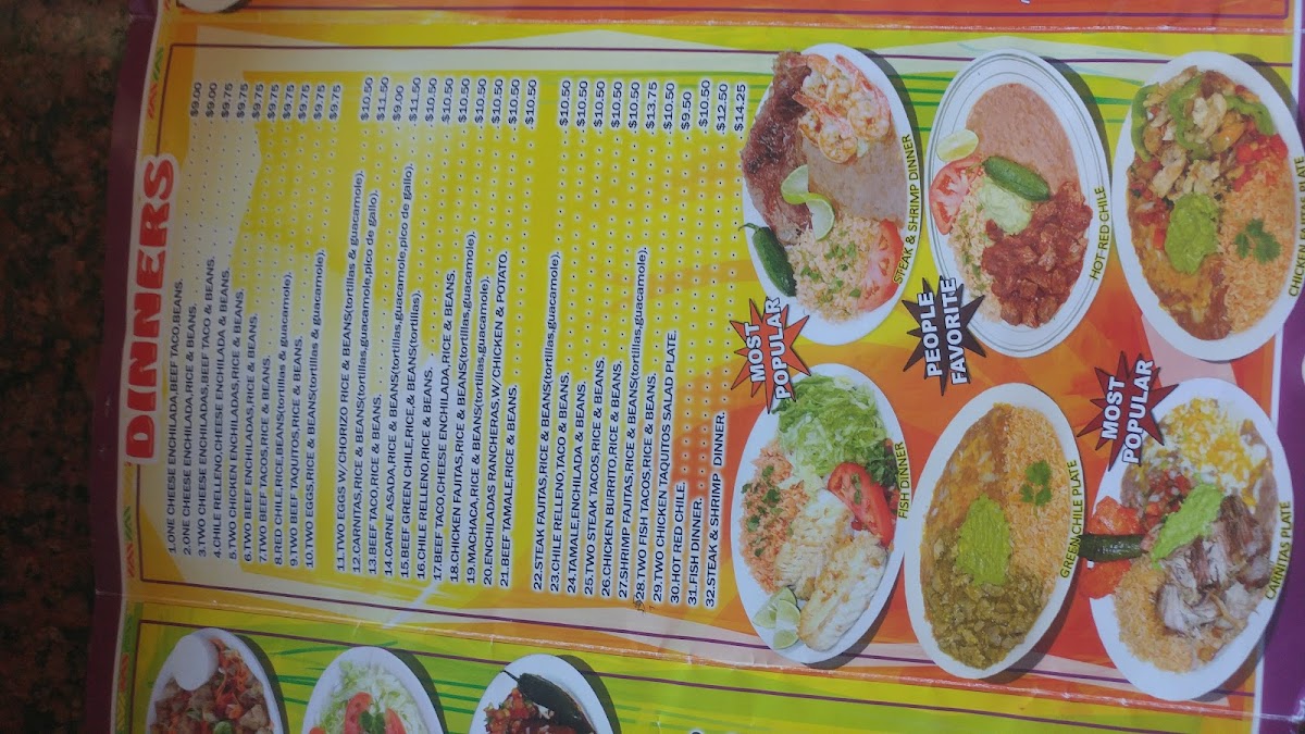 El Tarasco Photo Menu 9
