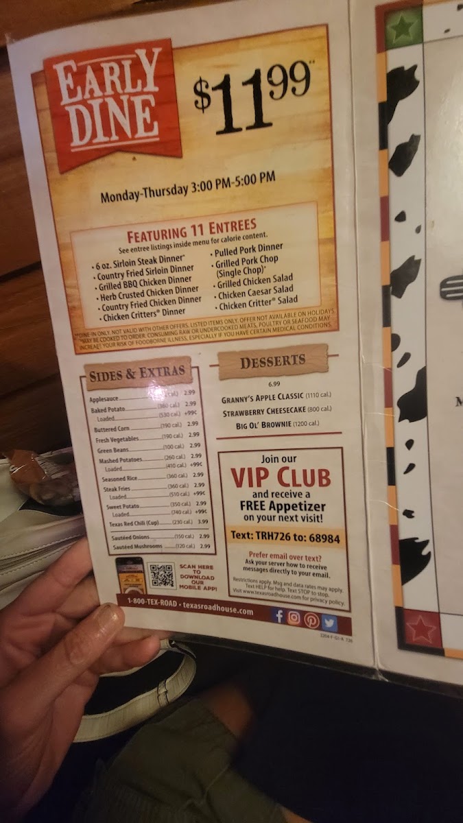 Texas Roadhouse Photo Menu 8