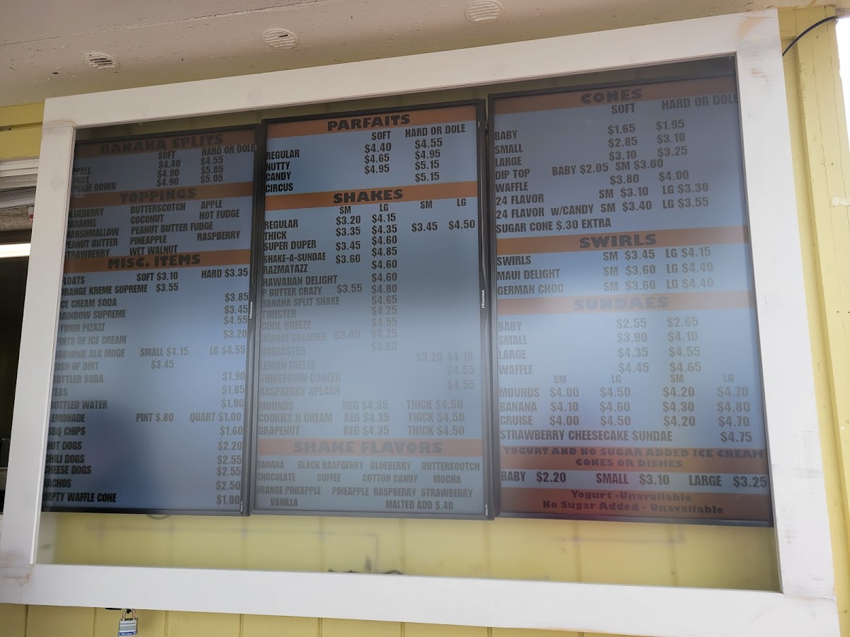 Houlton Farms Dairy Bar Photo Menu 1