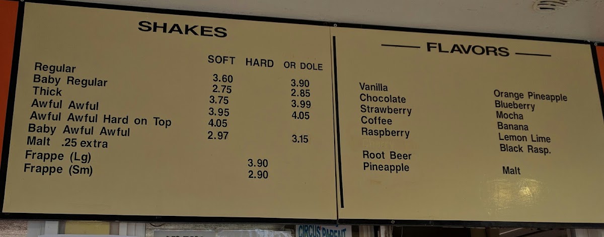 Houlton Farms Dairy Bar Photo Menu 5