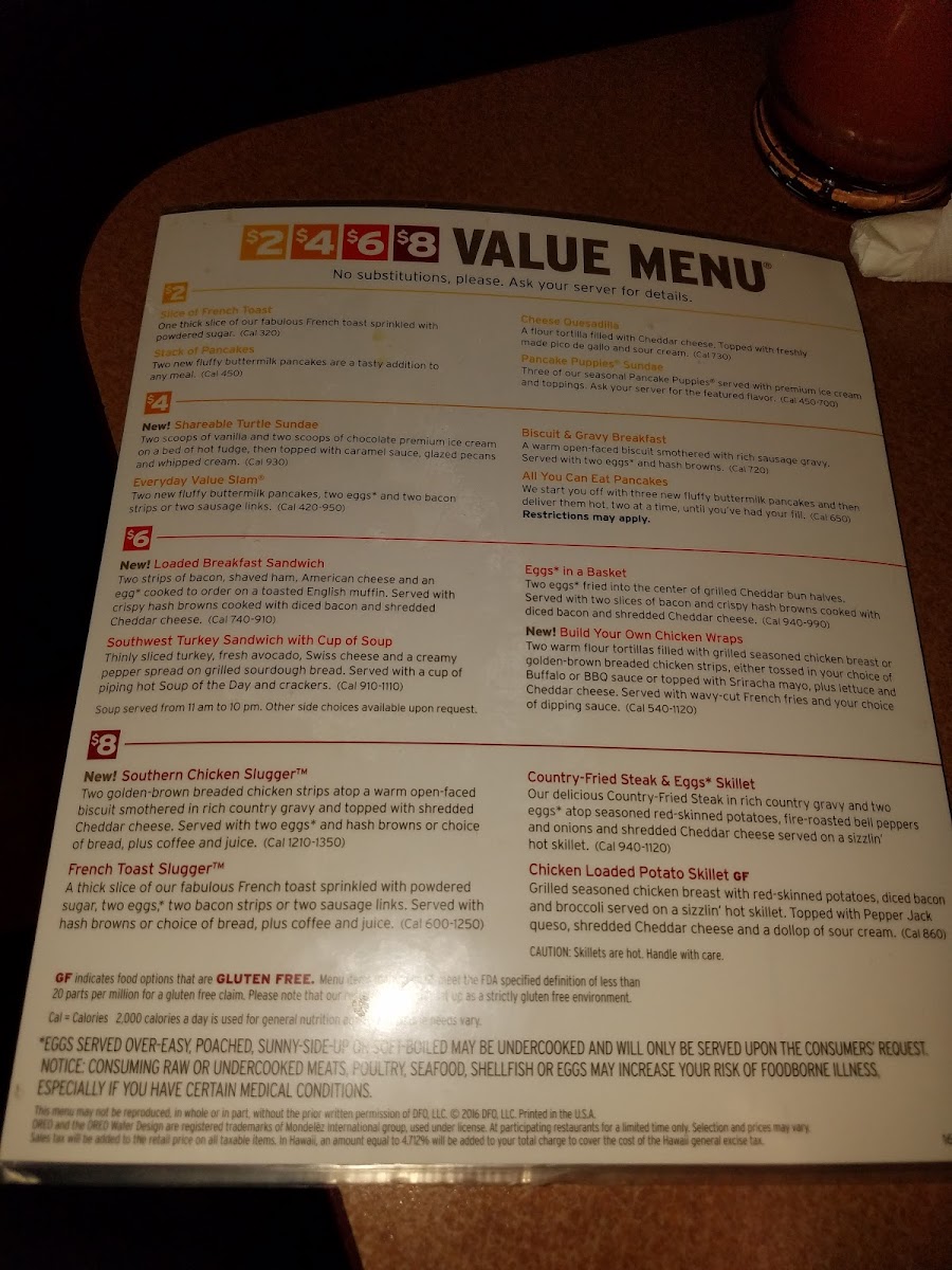 Denny's Photo Menu 10