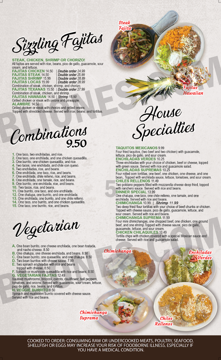 Casa Mexicana Photo Menu 2