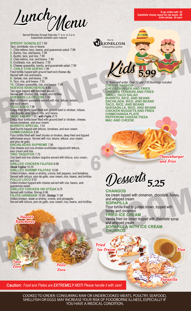 Casa Mexicana Photo Menu 3