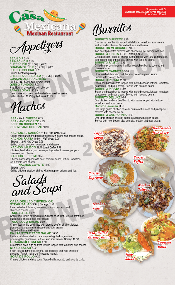 Casa Mexicana Photo Menu 5